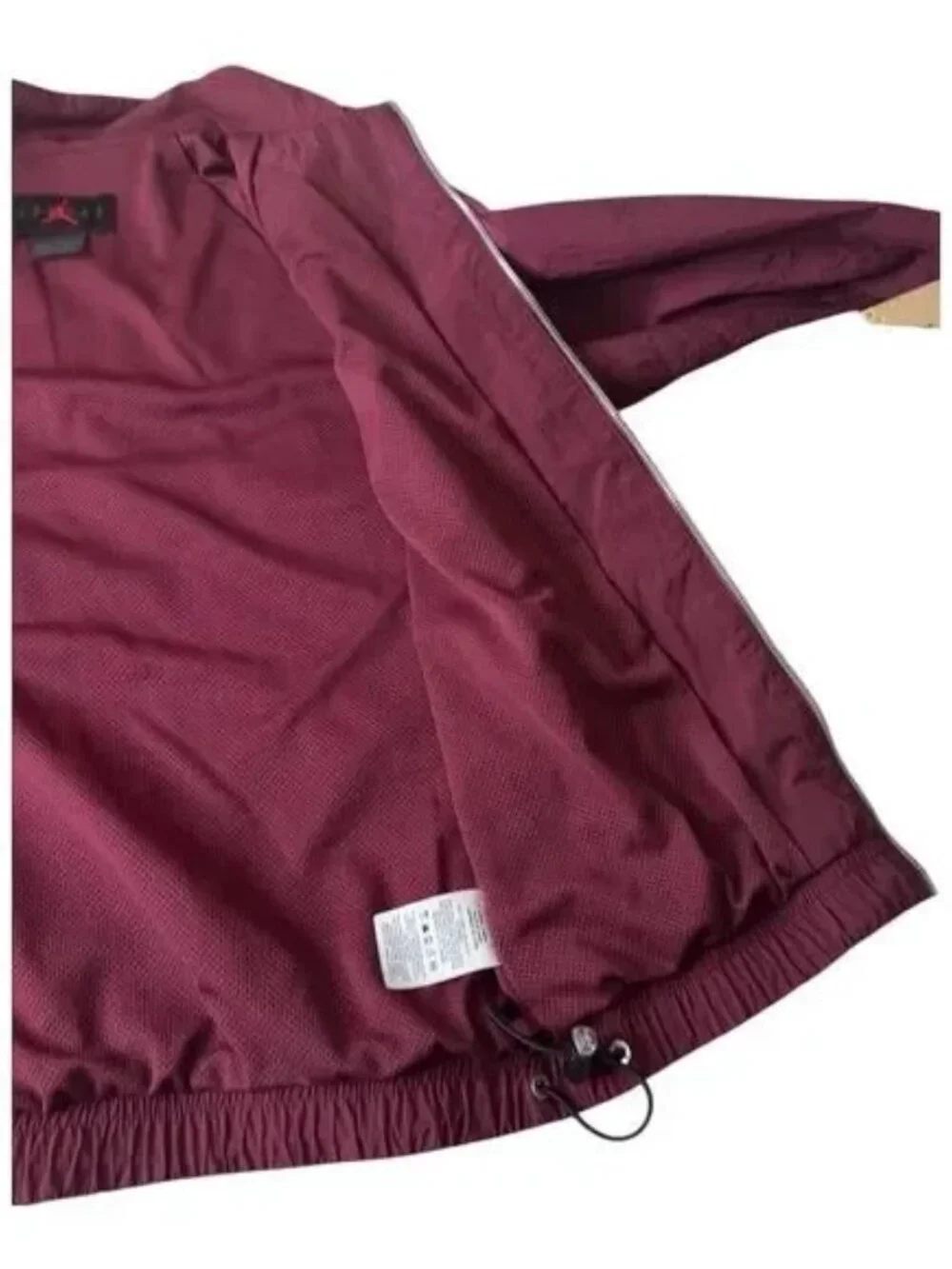Pre-owned Nike Men's Vintage Maroon Windbreaker Flight Jacket Size XS Casual